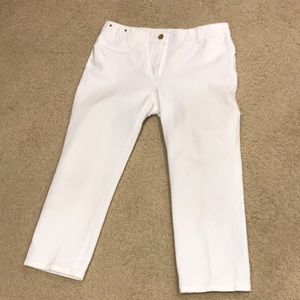 Chico’s So Slimming Cropped Slacks Size 0.5 white